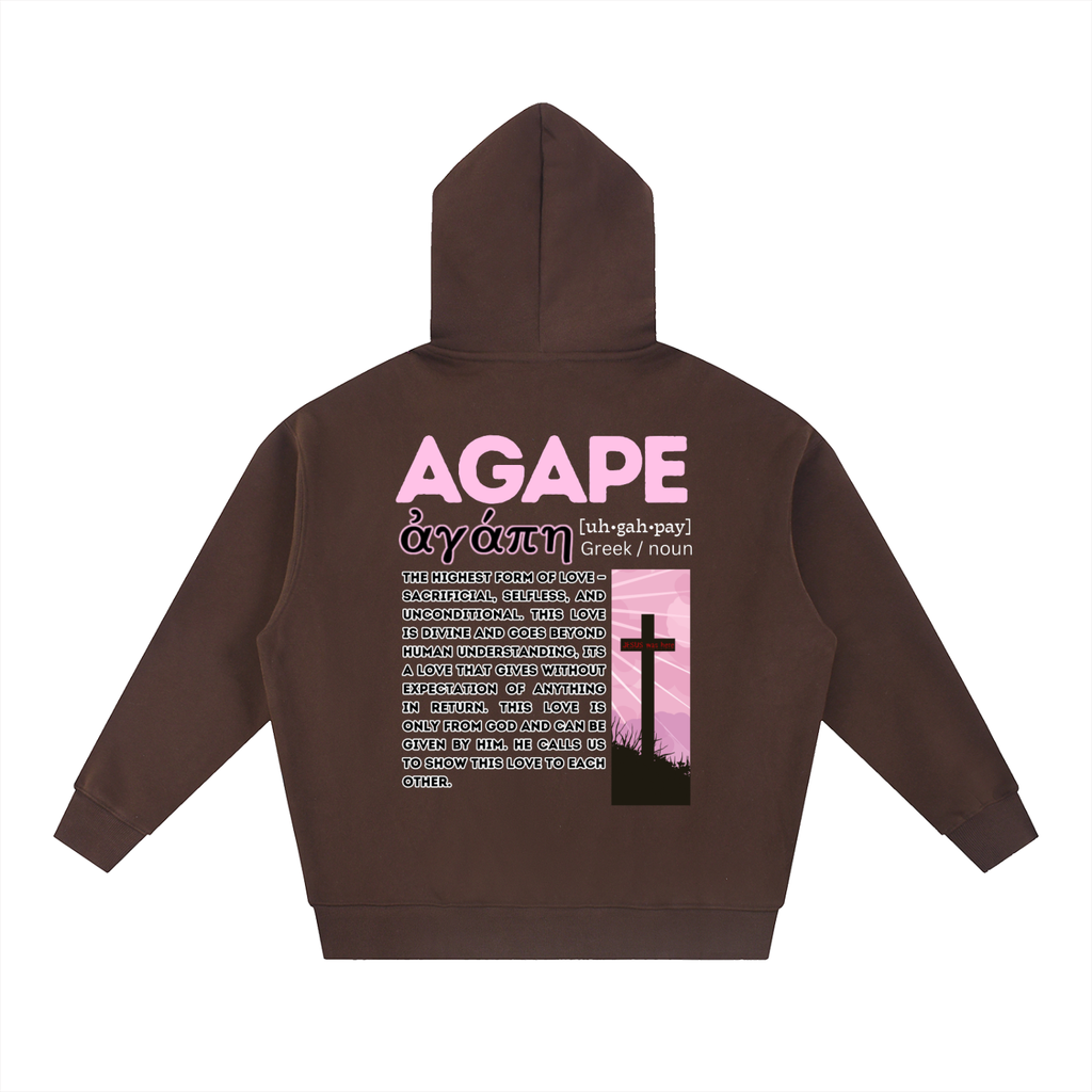 AGAPE LOVE Boxy Hoodie