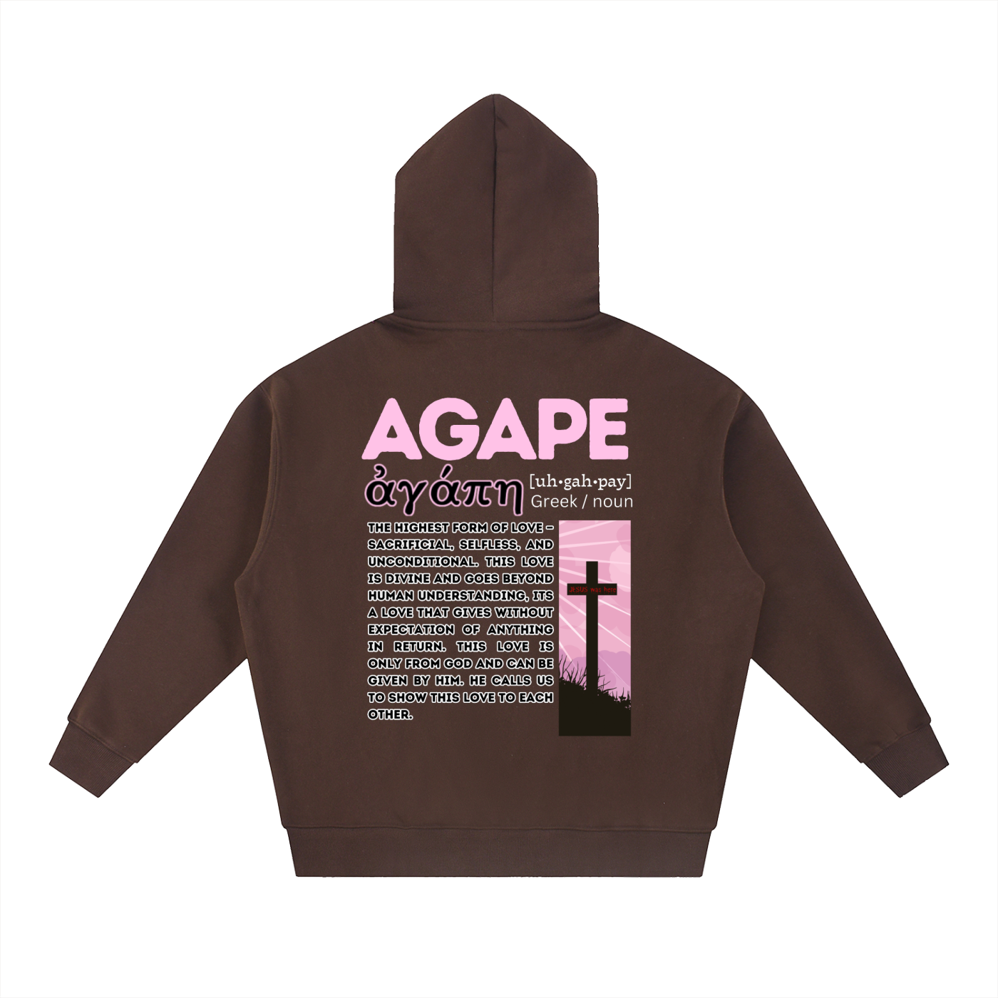 AGAPE LOVE Boxy Hoodie
