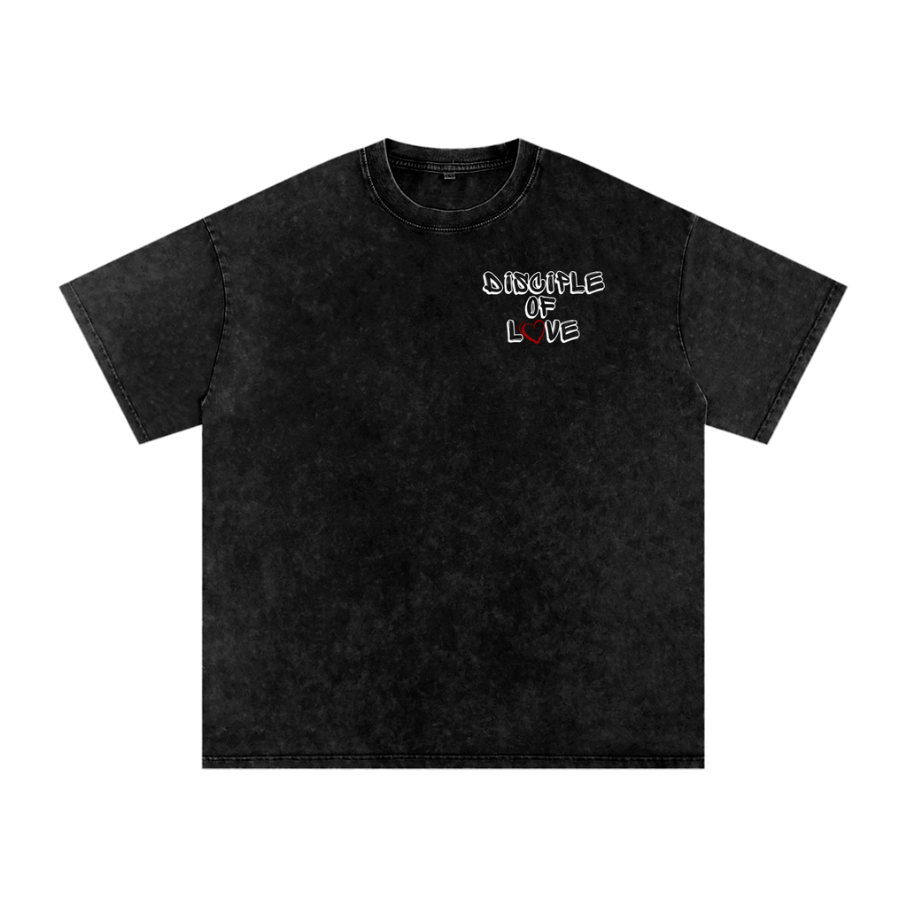 Disciple Of Love Black Acid Wash