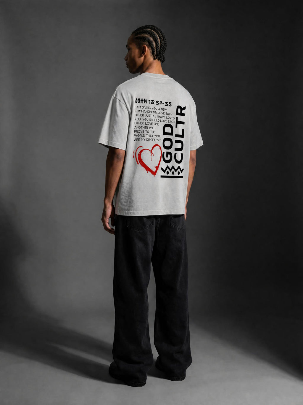 Disciple Of Love Grey Acid Wash