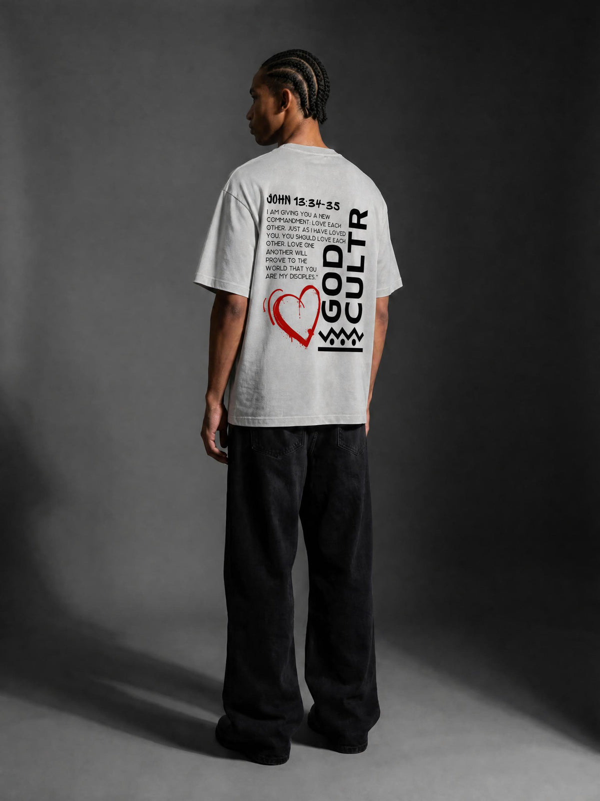 Disciple Of Love Grey Acid Wash