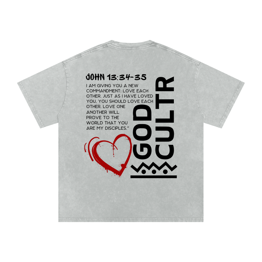 Disciple Of Love Grey Acid Wash