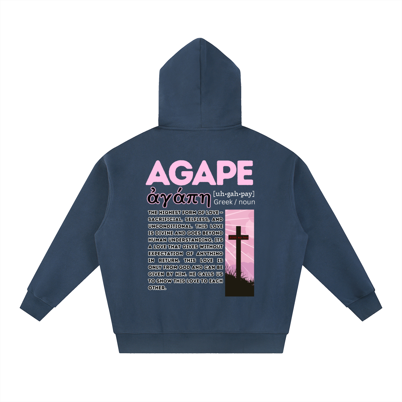 AGAPE LOVE Boxy Hoodie